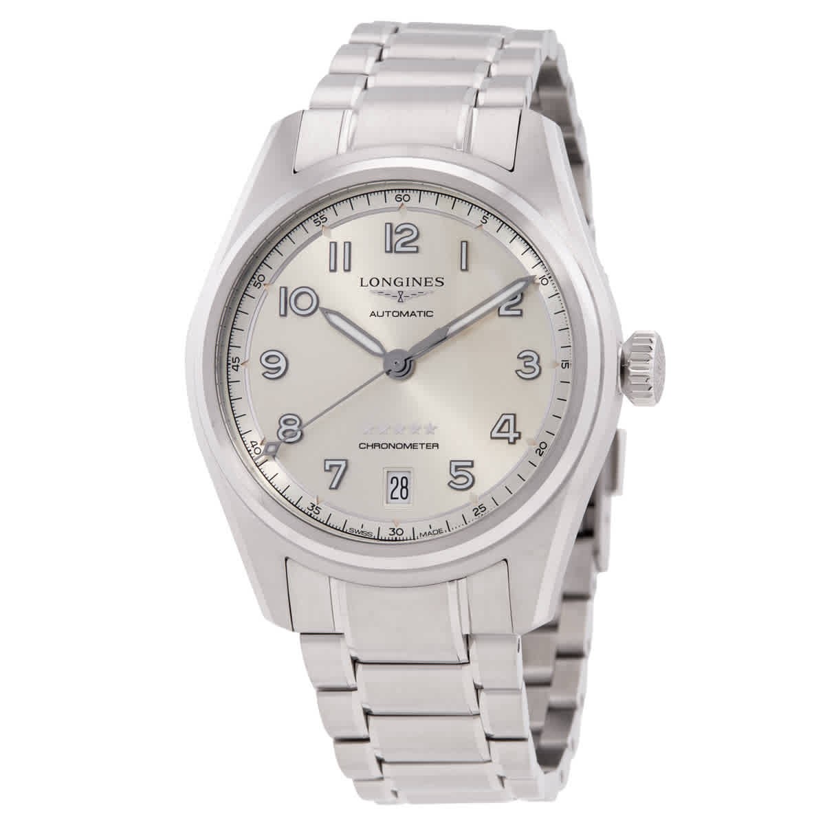 Longines Spirit Automatic Silver Dial Men’s Watch L3.410.4.63.6