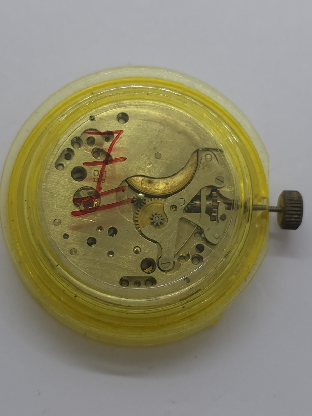 Vintage O. Maire INC Cal. OM 115 Good Balance Main Spring Watch Movement Uhren