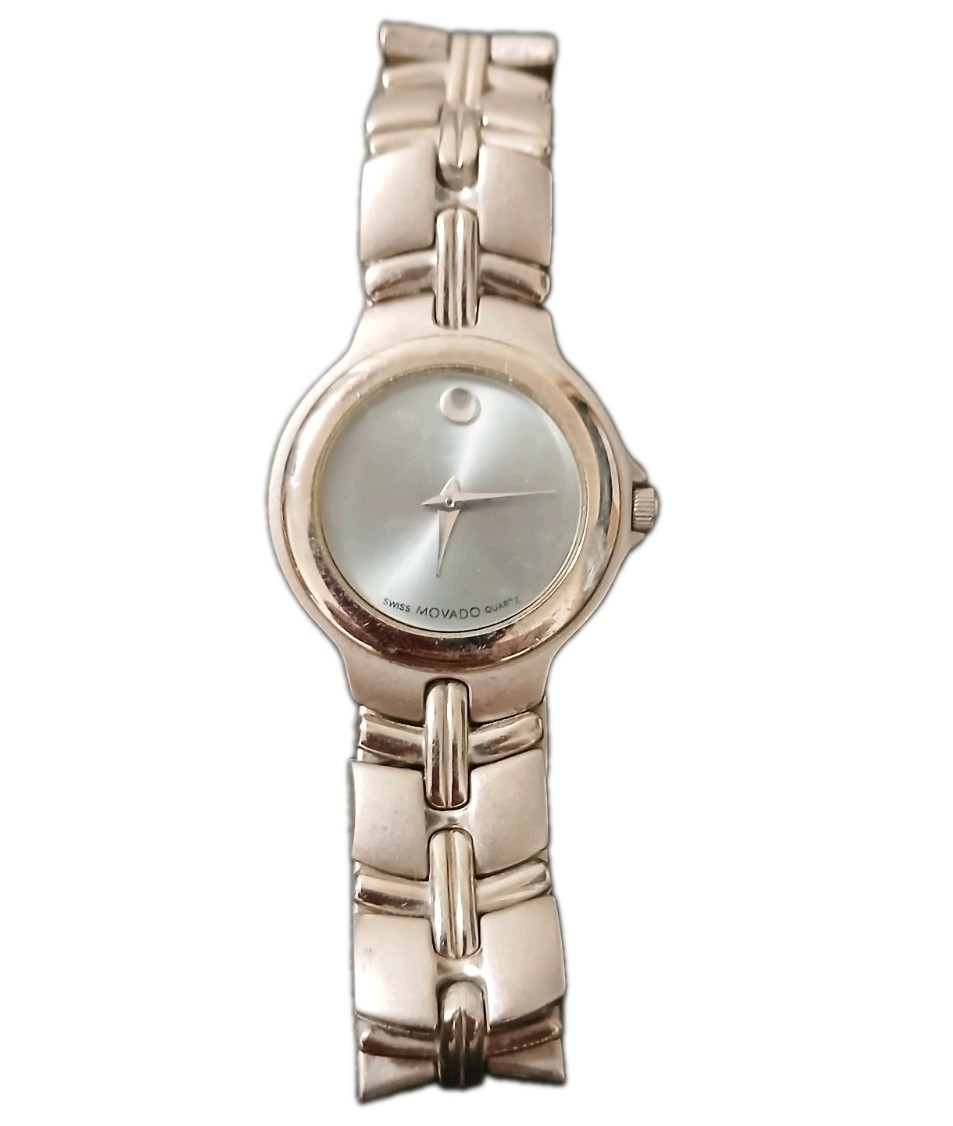 Movado 1881 Series Quartz All Steel Sliver Wrist Watch SLE 4 9884