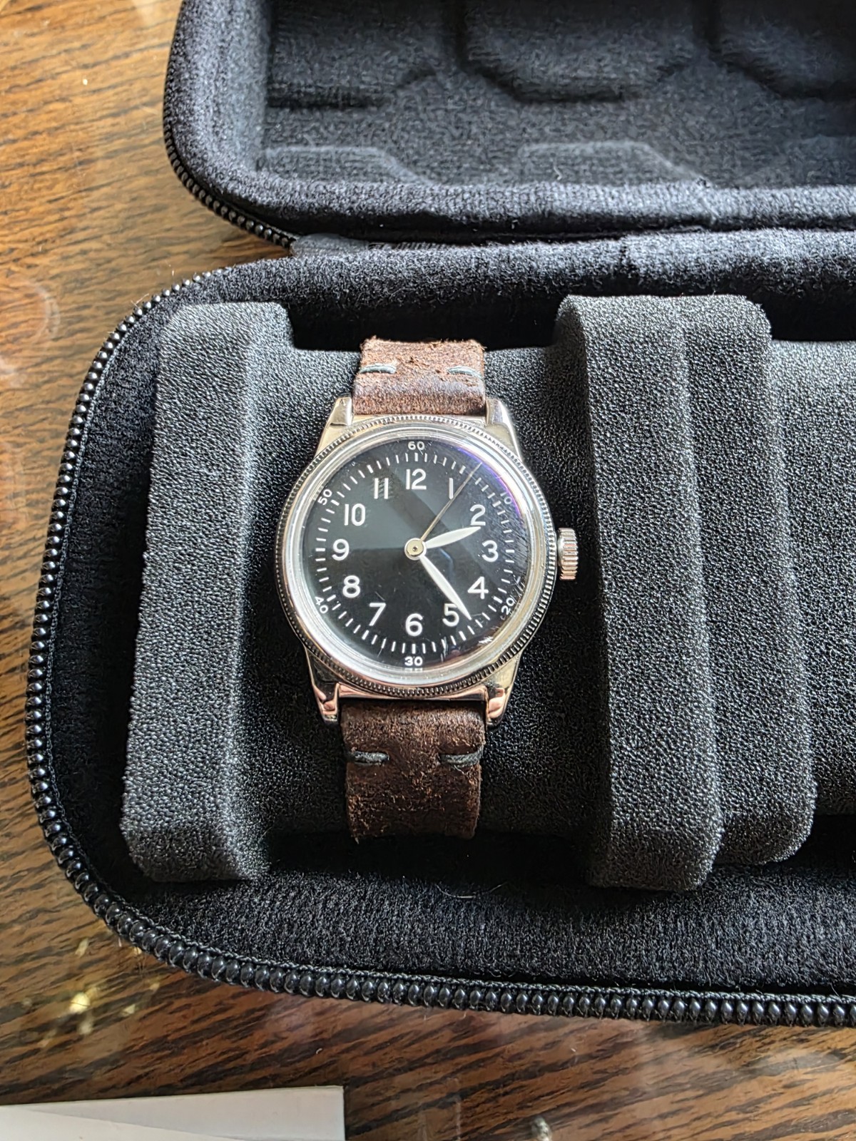 Praesidus A-11 Type 44 – White Indices – Swiss Landeron L21 – Hand Wound Watch
