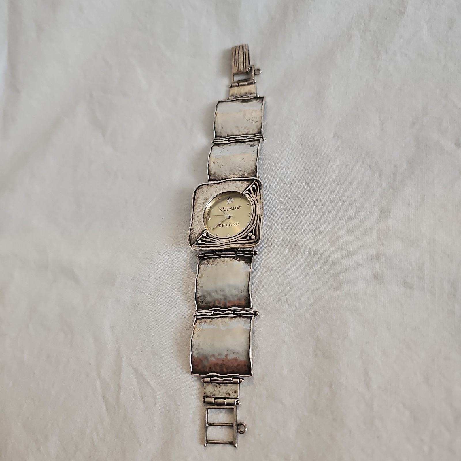 Silpada Israel 925 Sterling Silver Bracelet Watch Sz 6.75″ Shablool Didae 55g