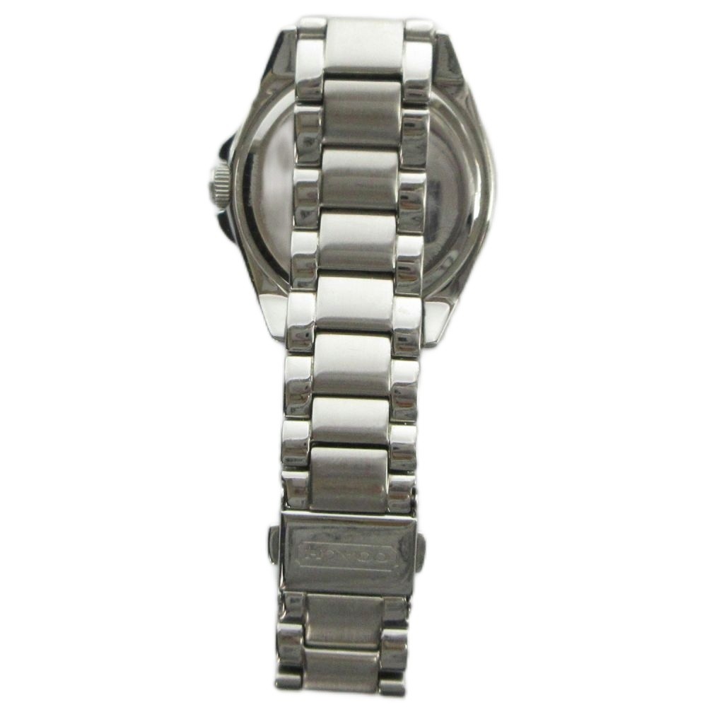 Coach Ladies Quartz Signature Silver Watch 34mm Stainless Steel AB