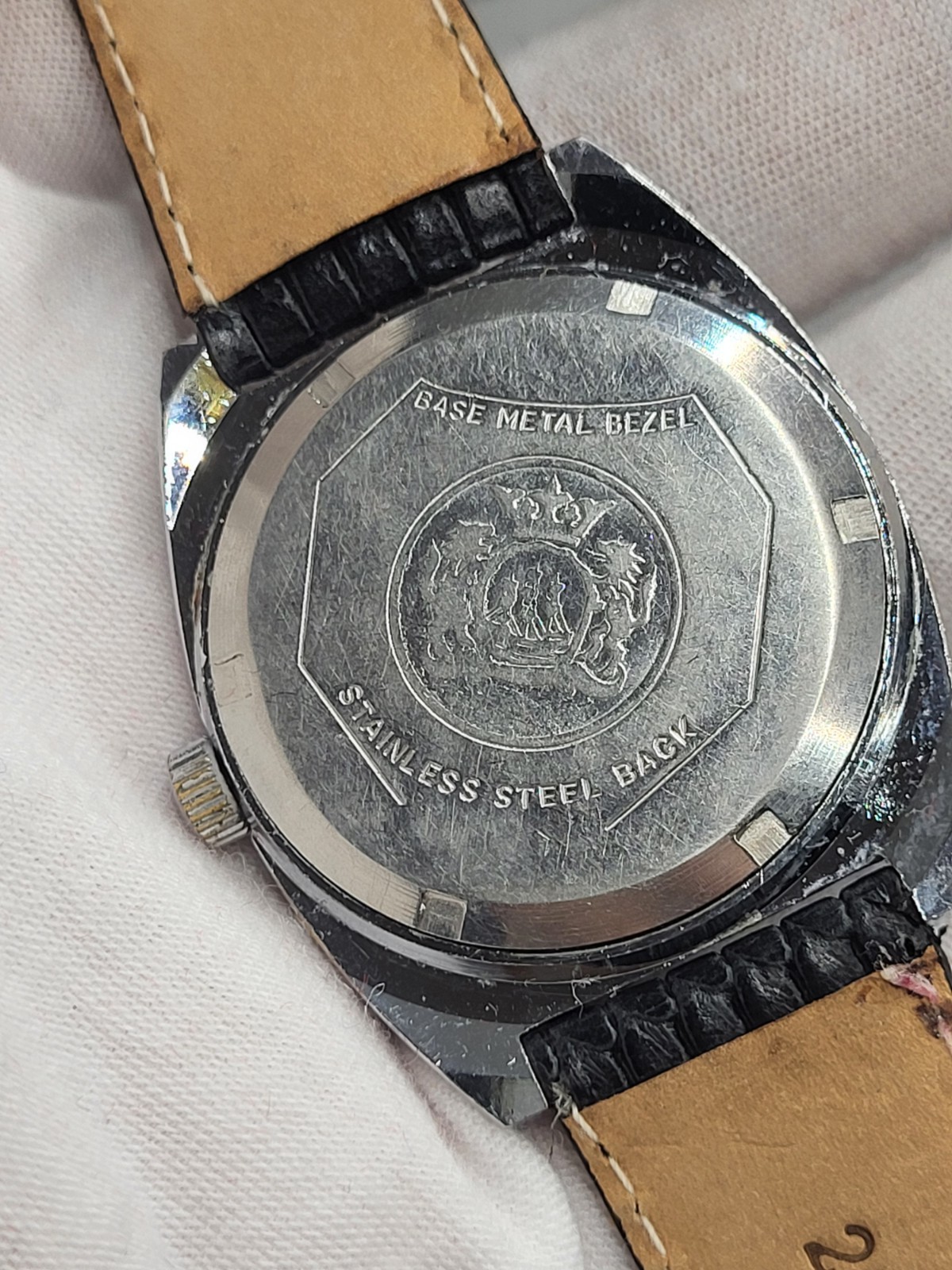 [VINTAGE WORKS] BOLIVIA Electra 360 DATOMATIC Mens Jet Watch LIFETIME MAINSPRING