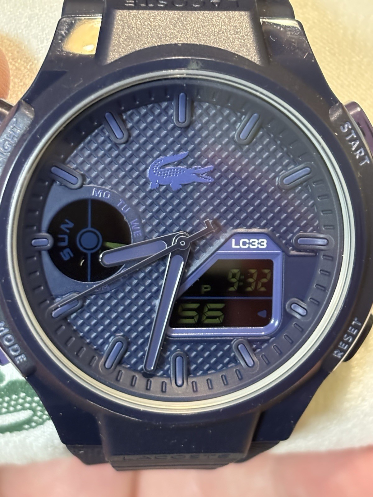 New in box Lacoste LC33 Men’s Analog-Digital Watch – TR90 Case,