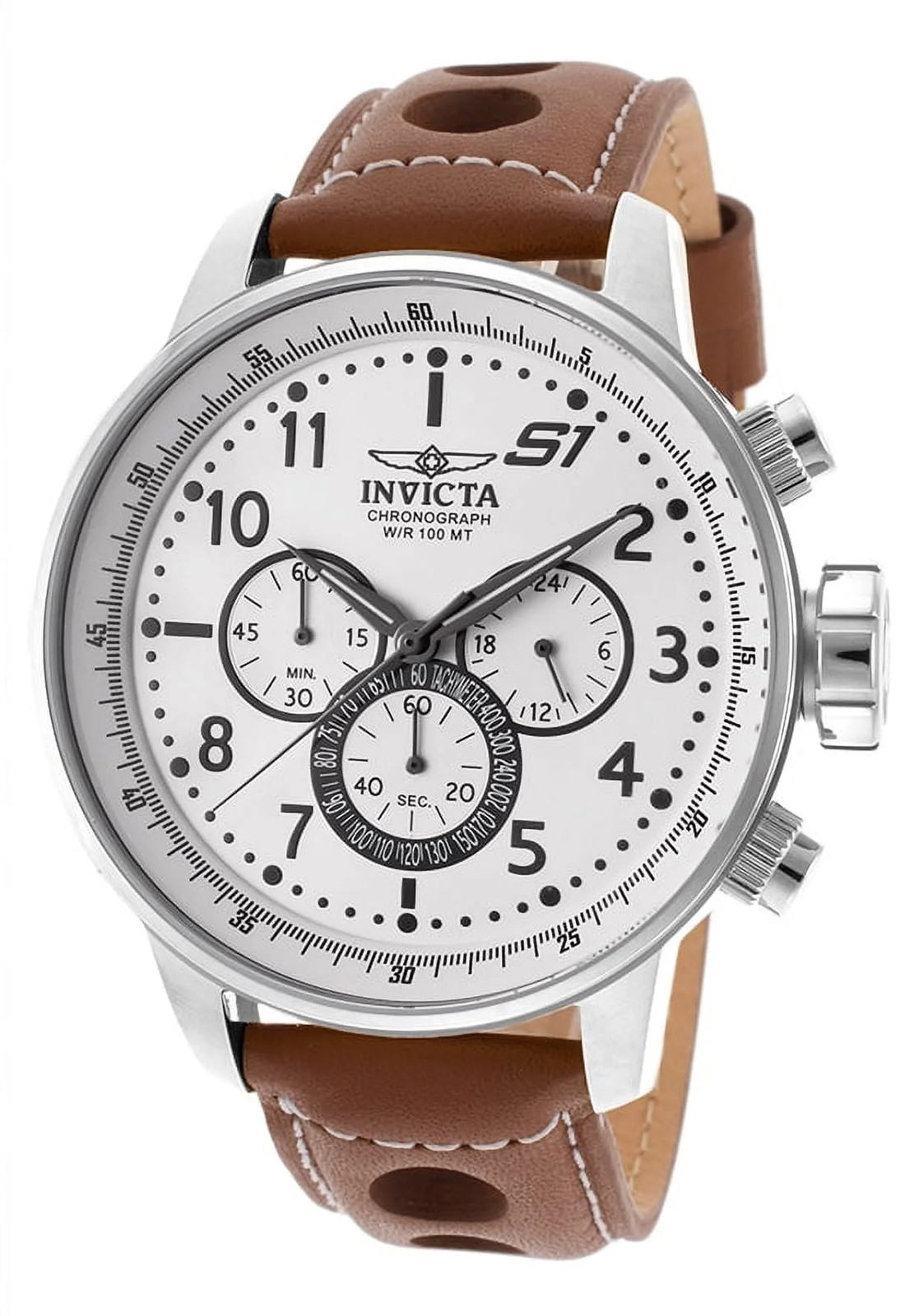 16009 S1 Rally Analog Display Japanese Quartz Brown Watch