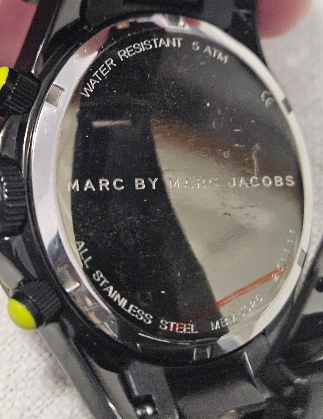 Marc by Marc Jacobs MBM3038 Chronograph Date Quartz Black/Green 50m Watch