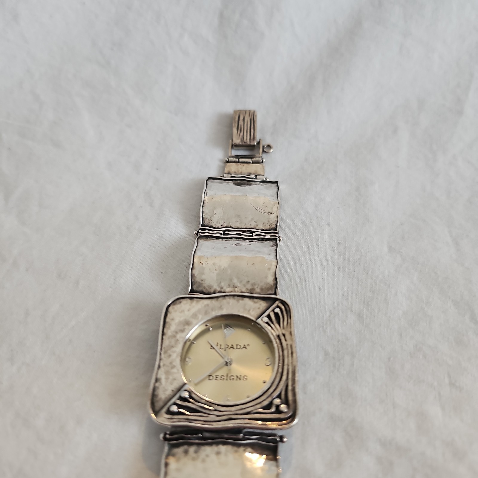 Silpada Israel 925 Sterling Silver Bracelet Watch Sz 6.75″ Shablool Didae 55g