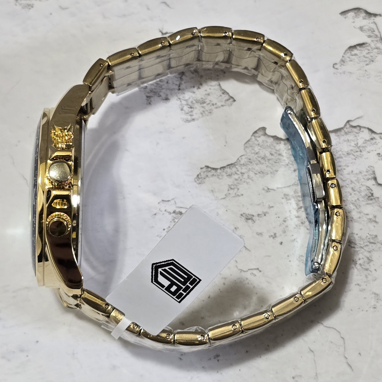Montres Prestige X Invicta Men’s Watch 44.5mm Gold Blue MPW-0353 Brand New