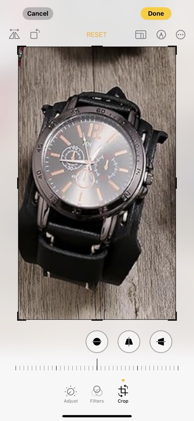 JIN XIN Handmade Sewn W/Wax Rope Men’s Watch Wide Leather