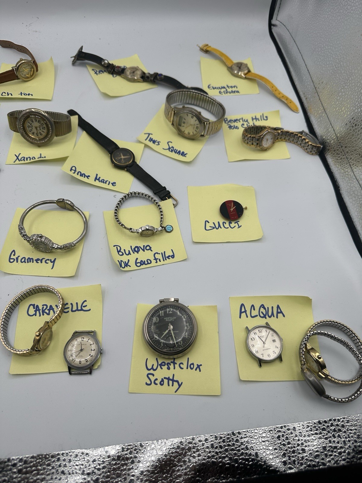 Vintage Watch Lot Untested, Various Brands Parts/repair Bulova, 17 Jewels Plus