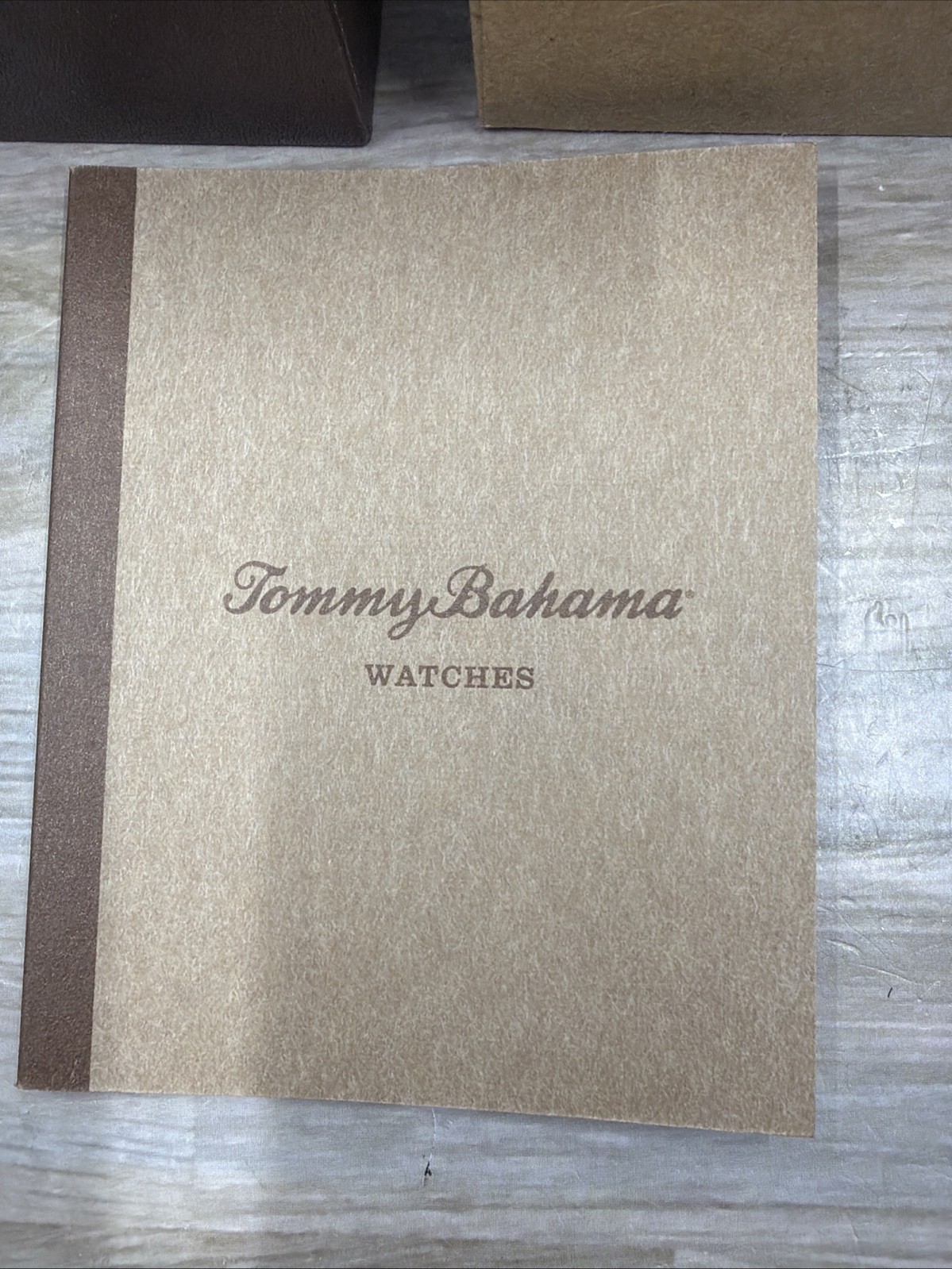 LUXURY TOMMY BAHAMA STERLING SILVER .925 Swiss Made Mens Tank Watch TB1026 Boxed
