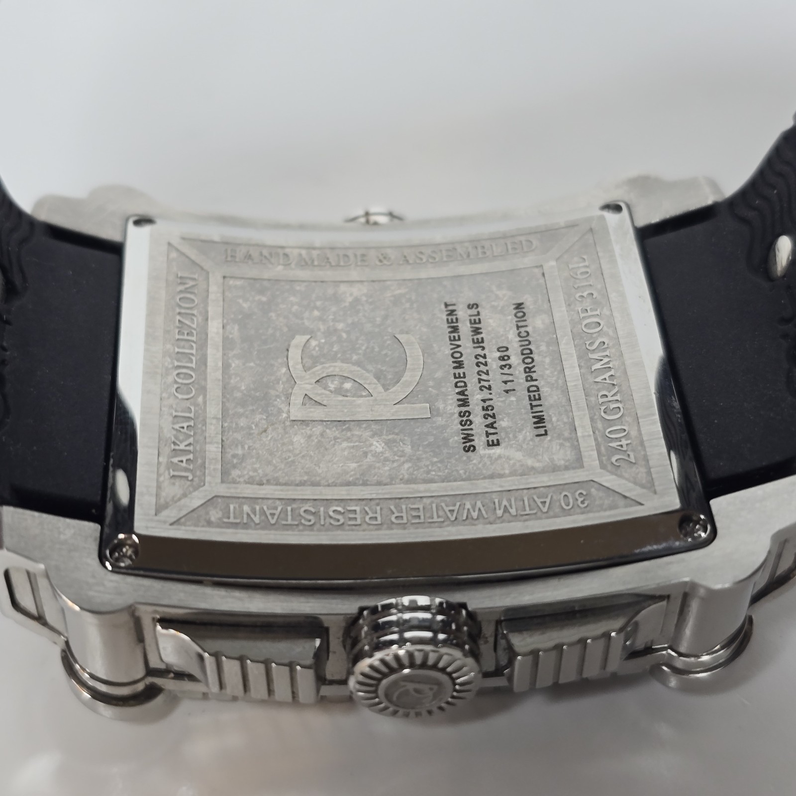 Renato Collezioni Jakal Swiss Quartz Chronograph Watch Black 40mm