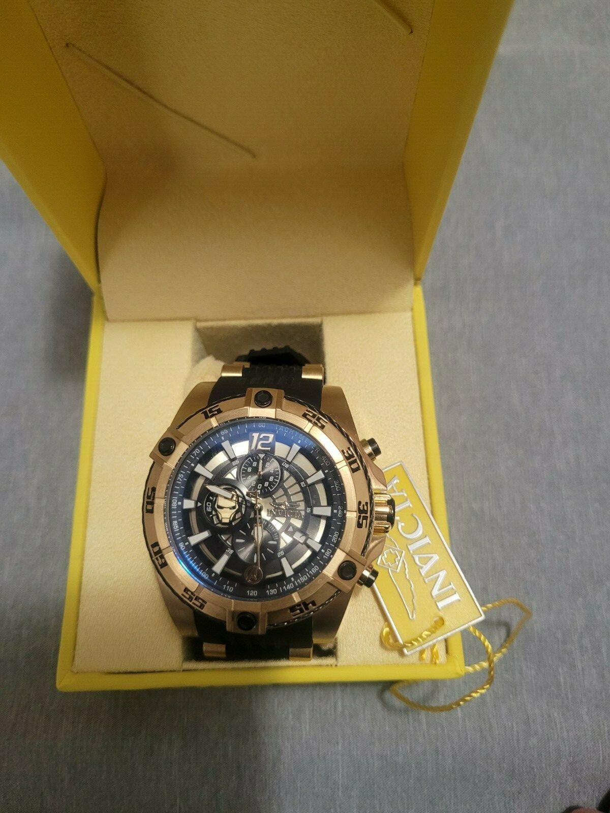 Invicta 26798 Men’s Black Watch, new with tag Iron Man edition 