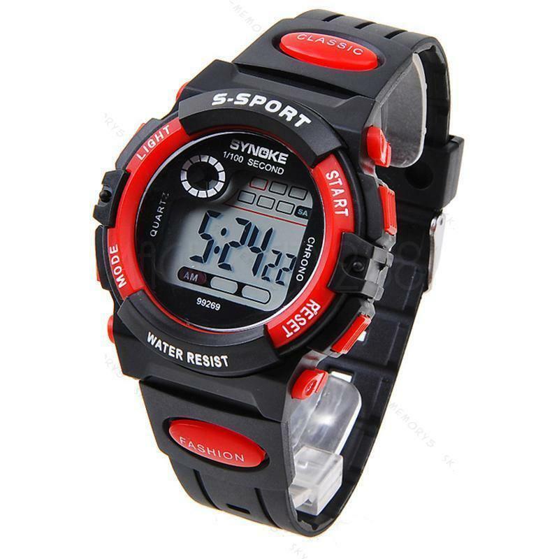 Kids Digital Watch Boys Girls Sports Waterproof Watches Alarm Timer US XMAS Gift