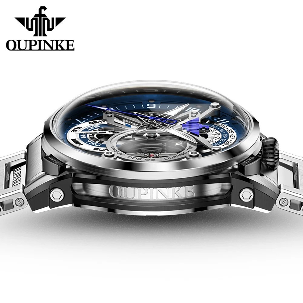 Automatic Mechanical Watch Waterproof Luxury Dial Men’s Men Strap