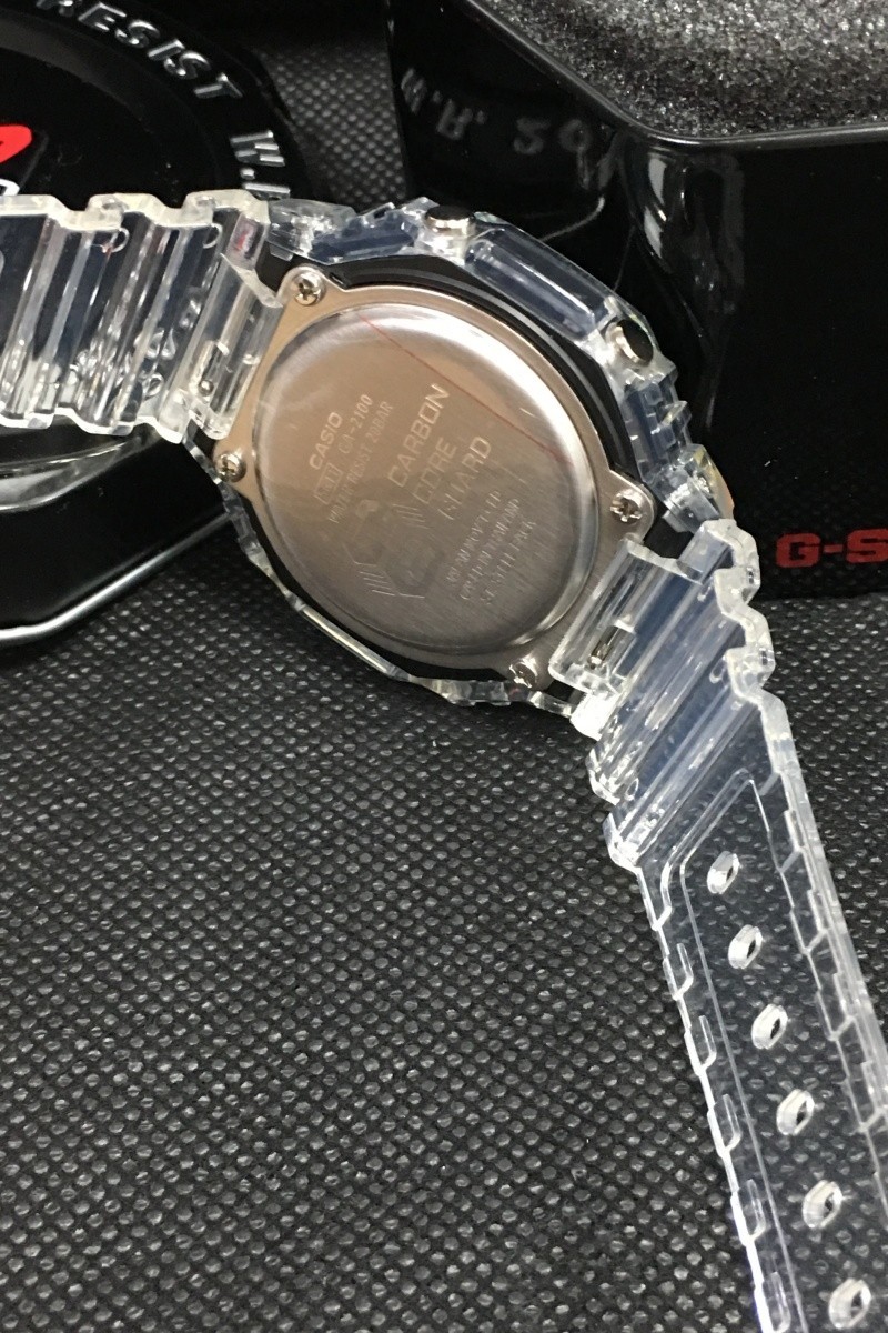 New Casio G-Shock GA2100 Clear Carbon Rainbow Jellyfish Watch Men’s Watch