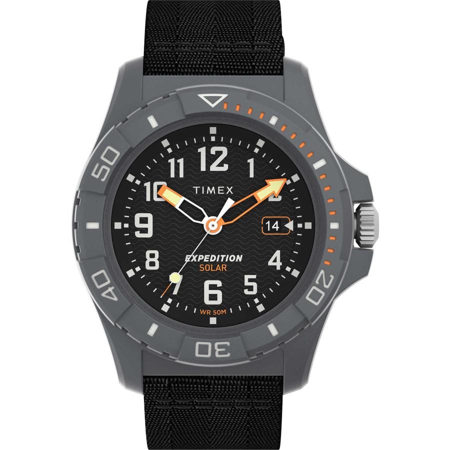 Timex Expedition Freedive Ocean Watch for Men TIMEX TW2V40500 Black Solar Quartz