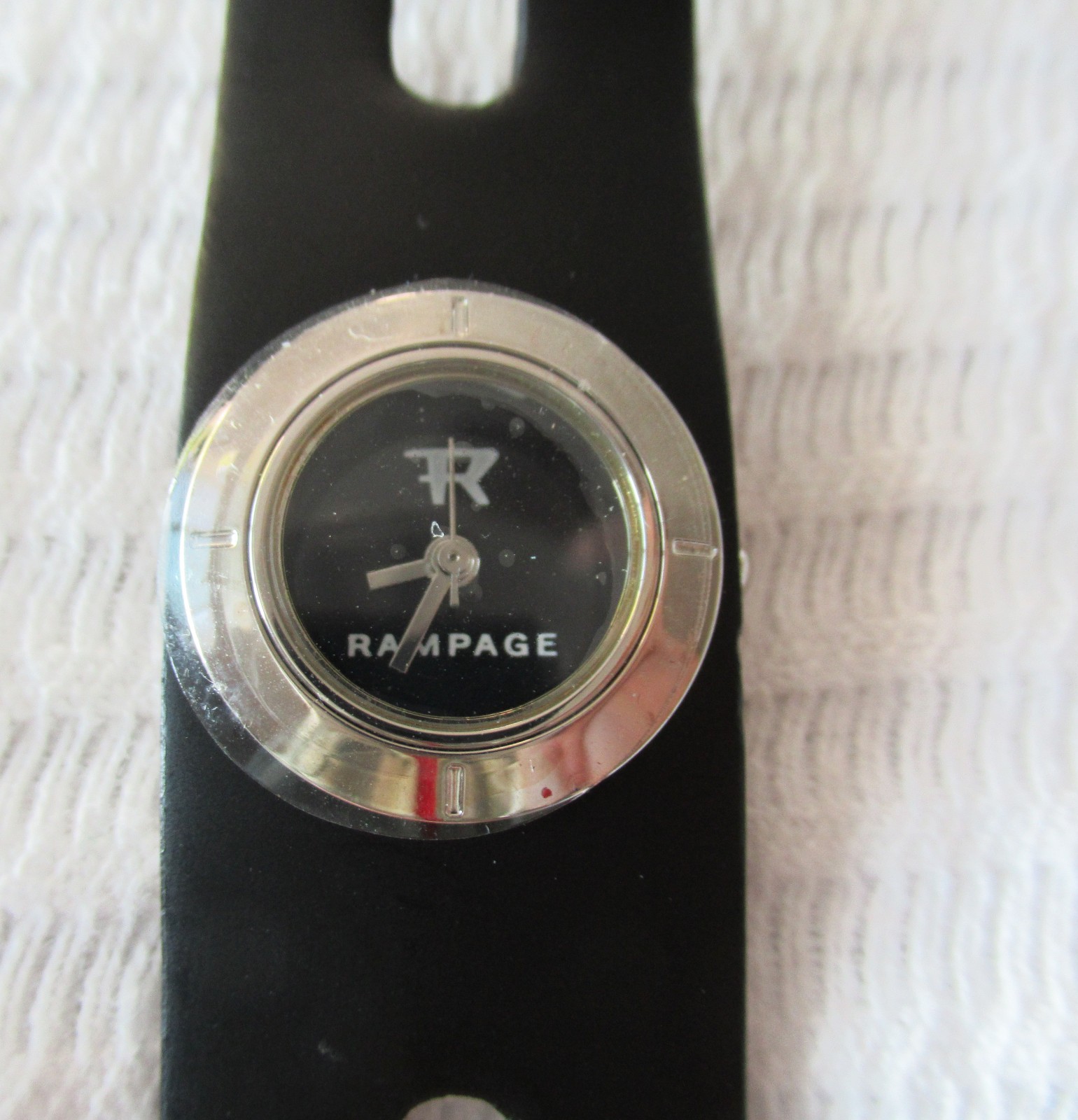 Rampage Women’s Watch Black Dial Double Leather Strap RW1450BK NWT