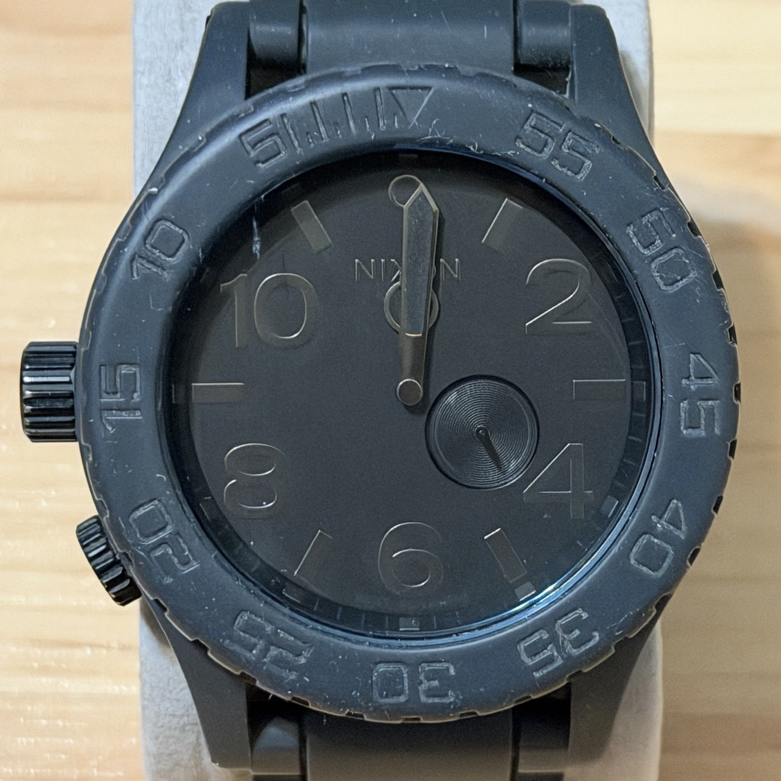 Nixon The Rubber 51-30 «Simplify» Tide Black Men’s Analog Surf Watch RUNNING