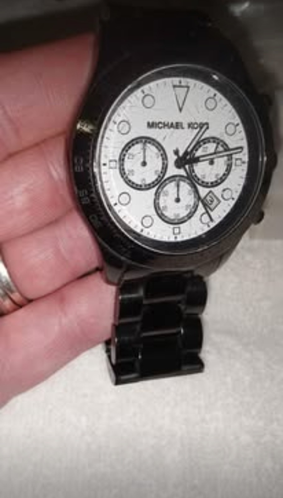 Men’s Gently Worn Black Michael Kors MK6083 Layton Chronograph Watch