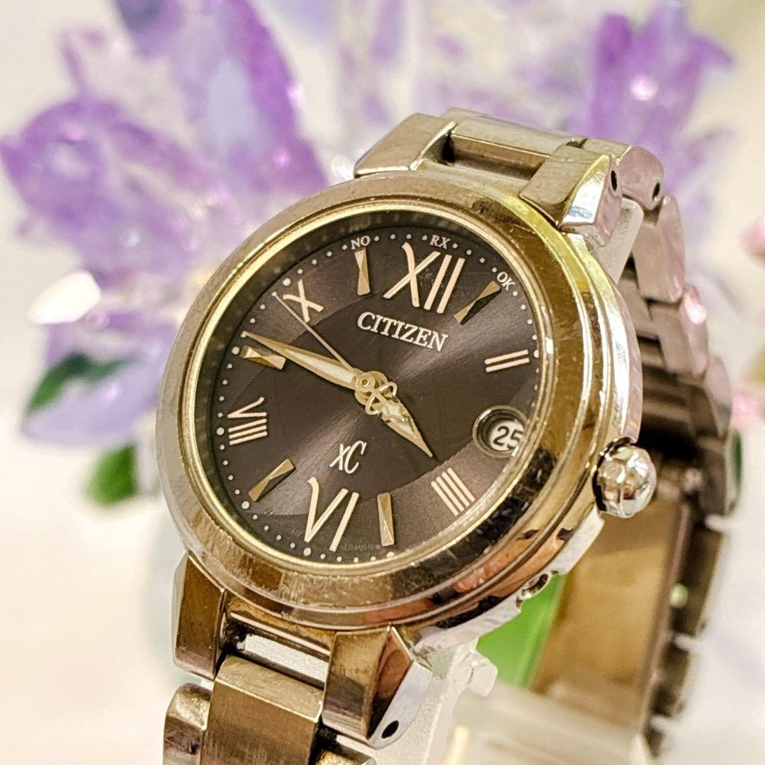 Rare Citizen xC Cross Sea watch brown dial solar mini sol