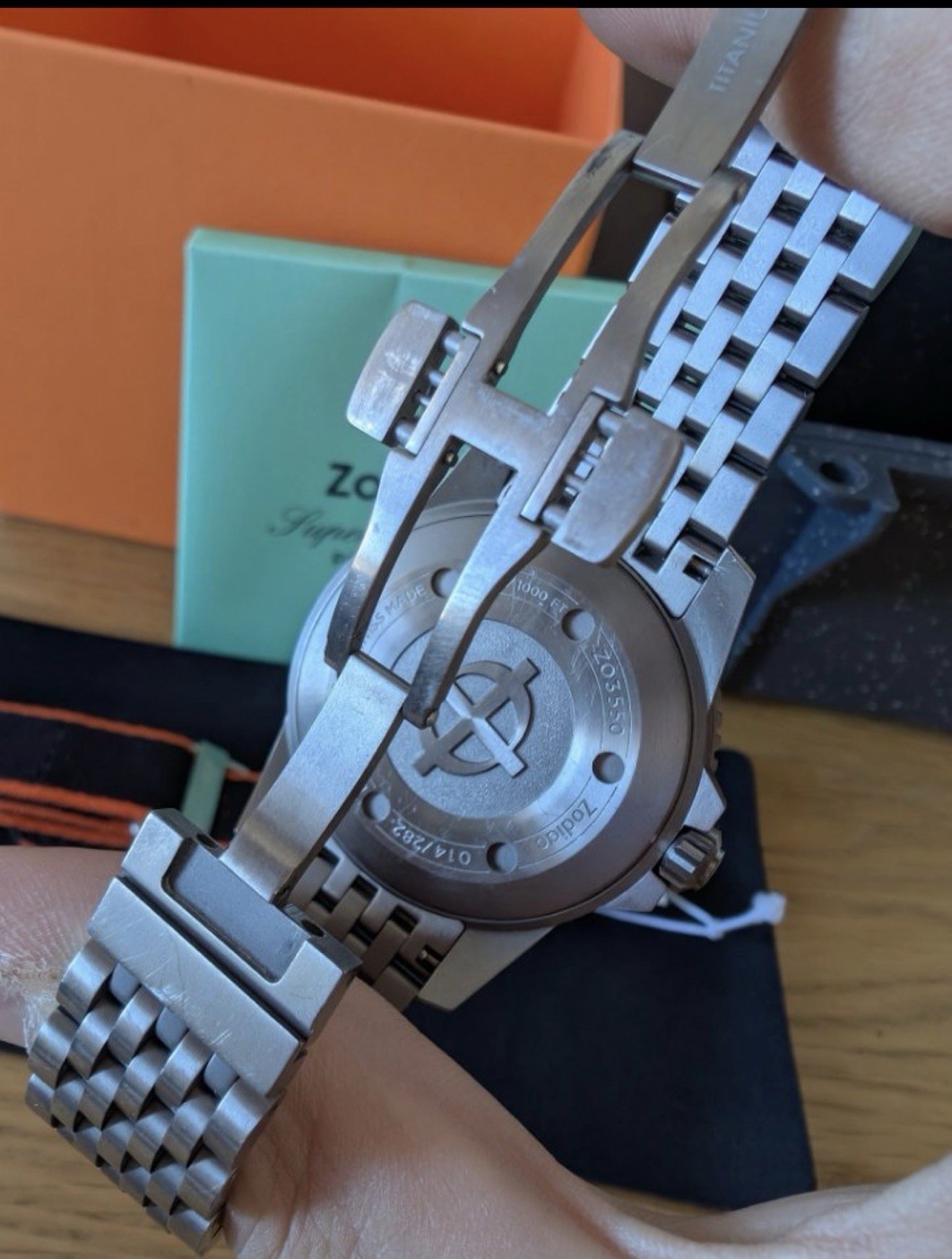 Zodiac Super Sea Wolf Pro-Diver ZO3550 42mm Titanium Limited Edition Men’s Watch