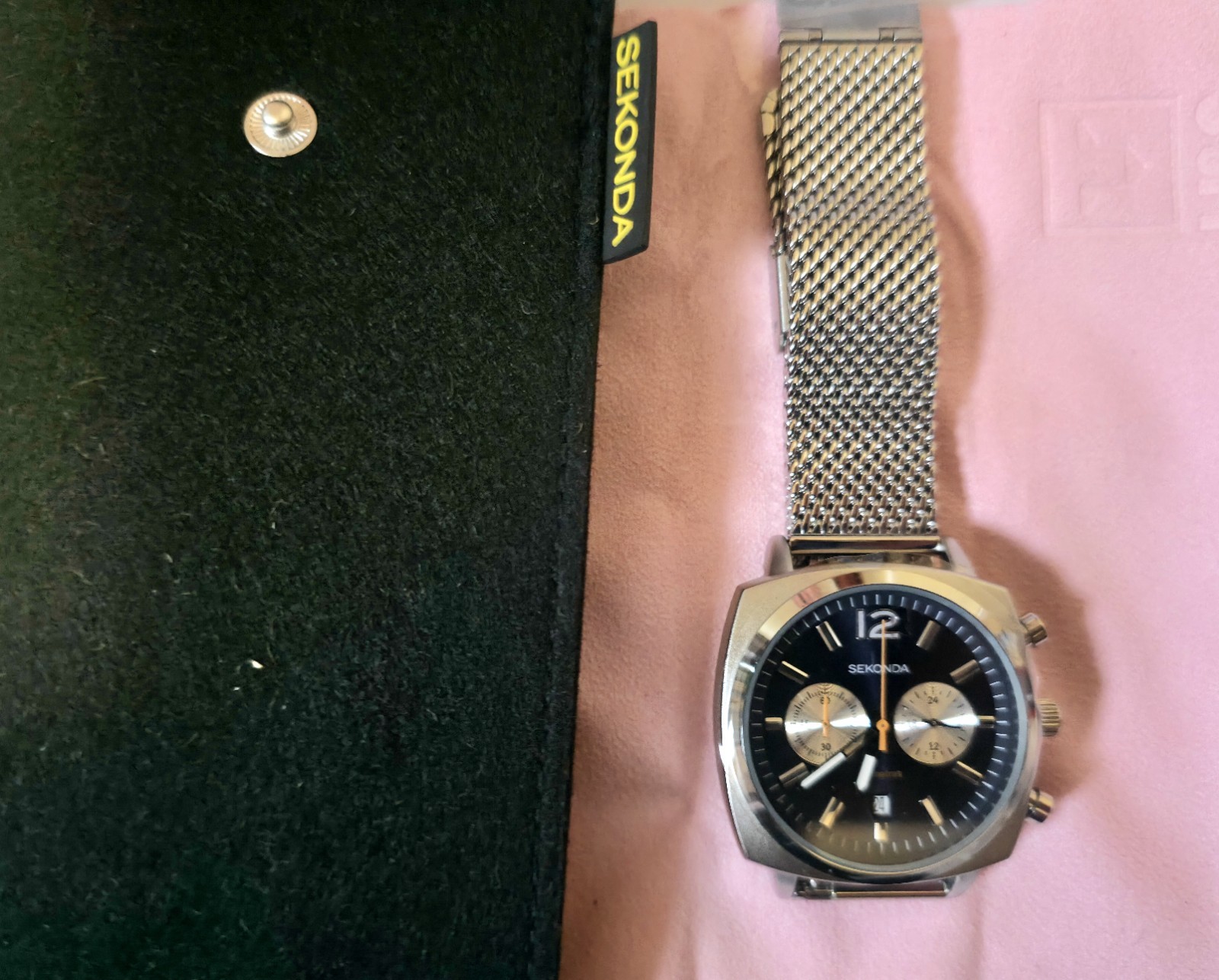 Sekonda Airborne Mens 40mmChronograph Watch with Stainless Steel Strap