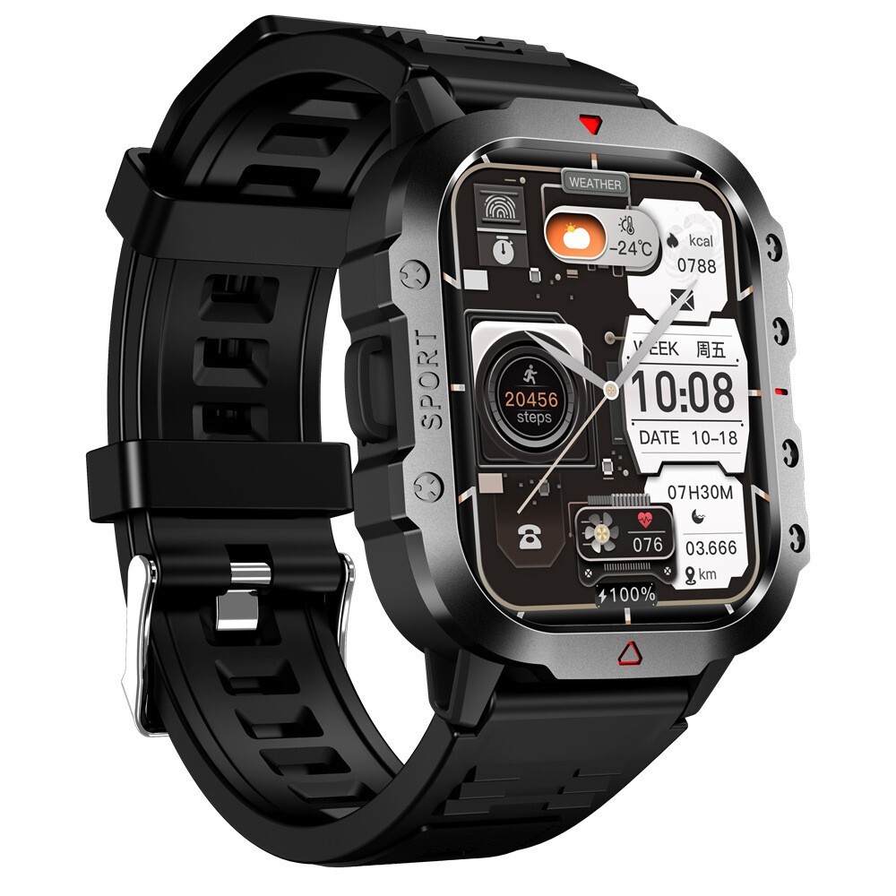 Rugged Military Smart Watch Tactical Fitness Sport Tracker Smartwatch Bluetooth