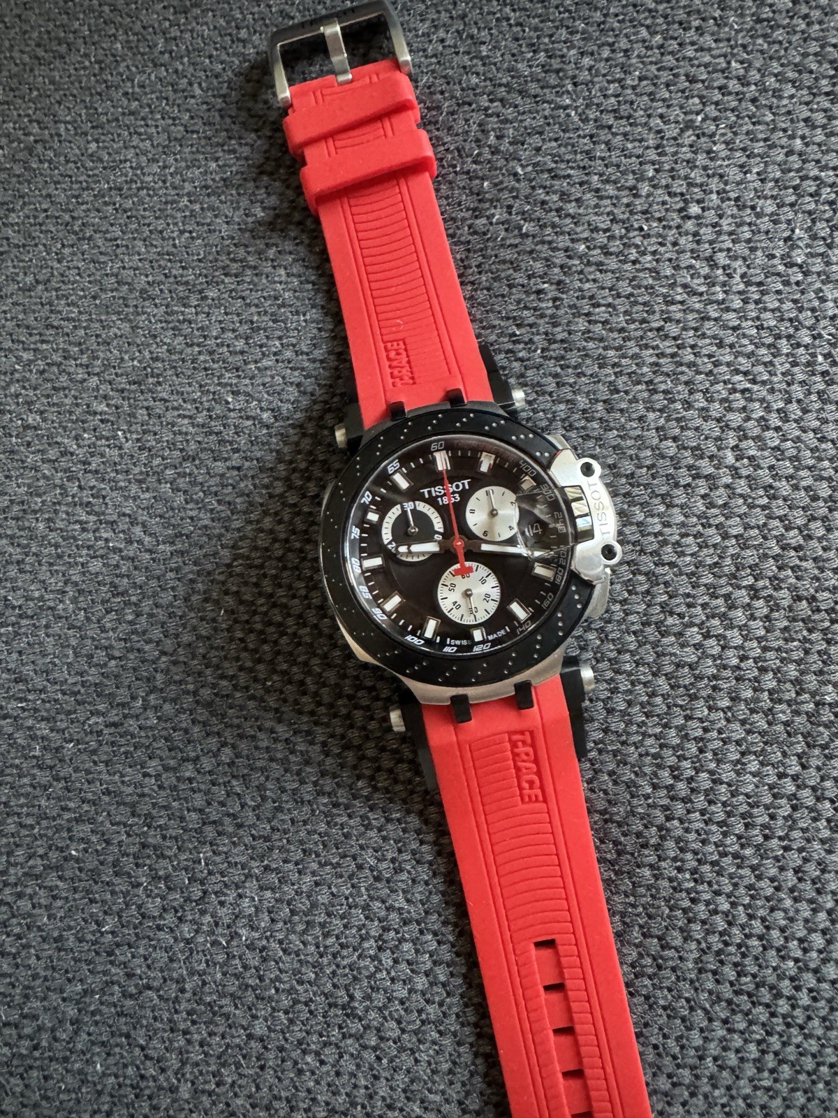 Tissot Men’s T-Race Chronograph Quartz Watch Black/Red