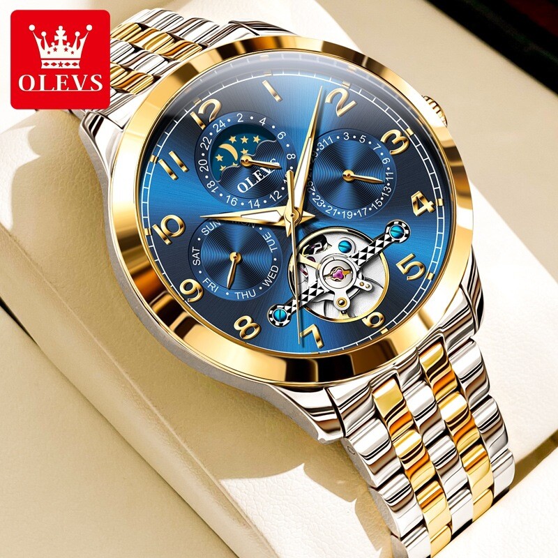 OLEVS Automatic Mechanical Waterproof Luxury Watch Date Men’s Wristwatch