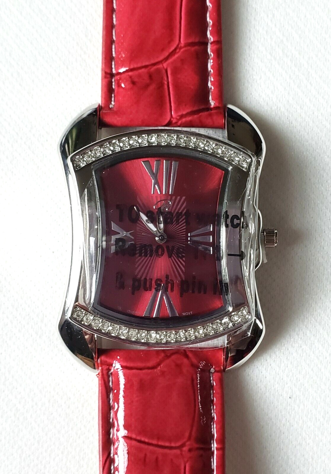 2 New Womens Burgi BTV020AM Yellow Bangle & BTV011B Red Leather Strap Watches