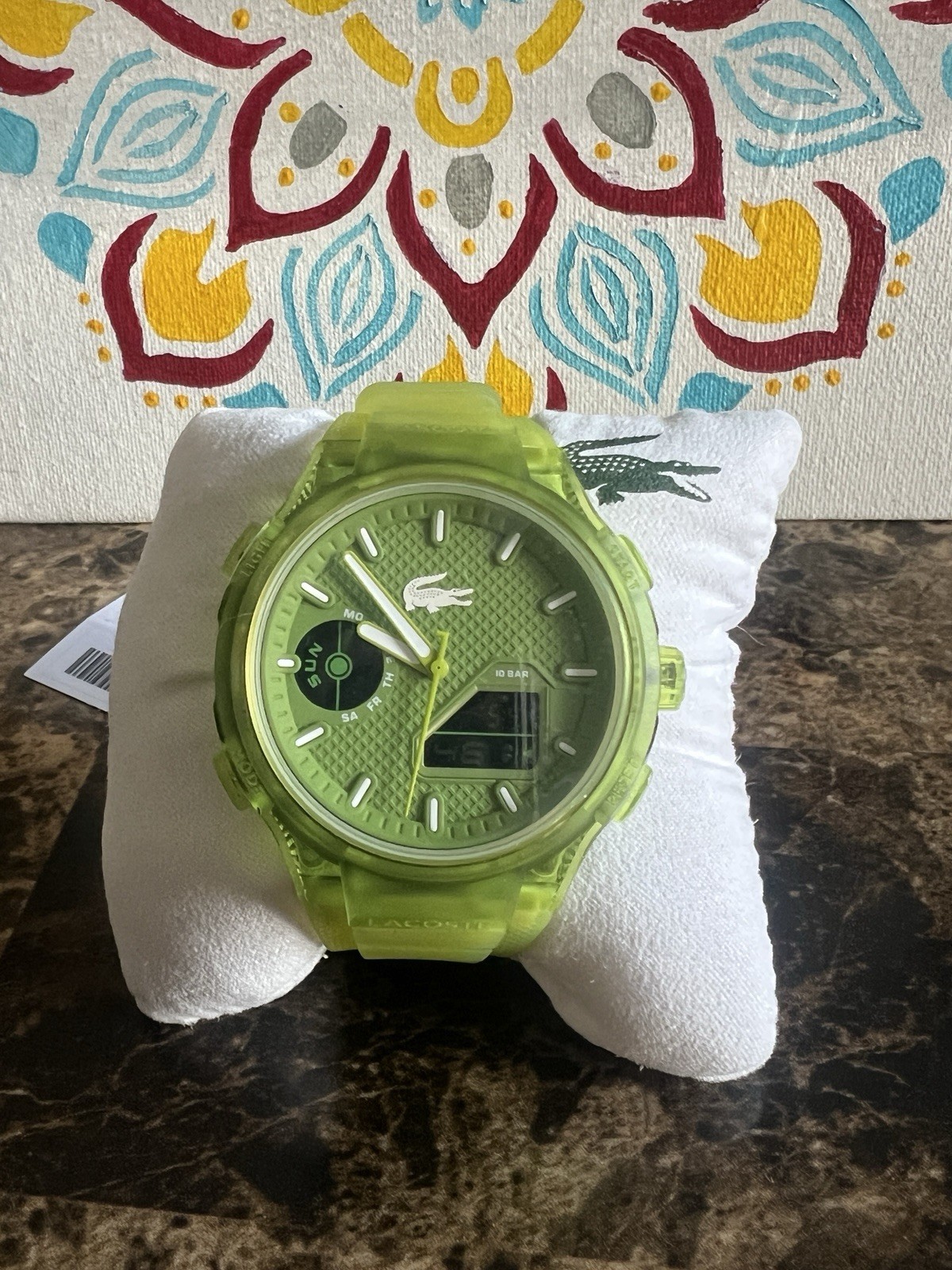 Lacoste LC33 Analog & Digital Green Silicone Strap Men Watch 45mm 2011432