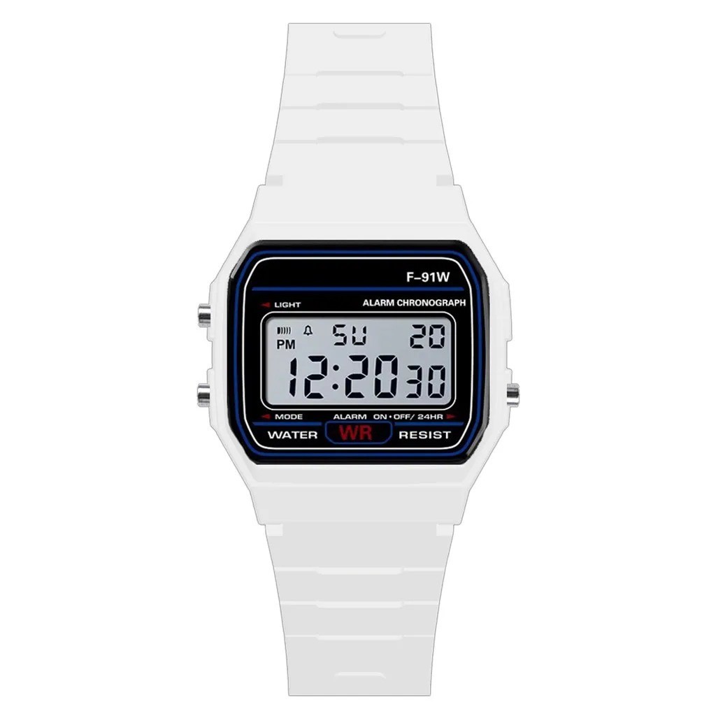 F 91W Classic Digital Resin Strap Watch Stopwatch Chronograph Sport Unisex Men