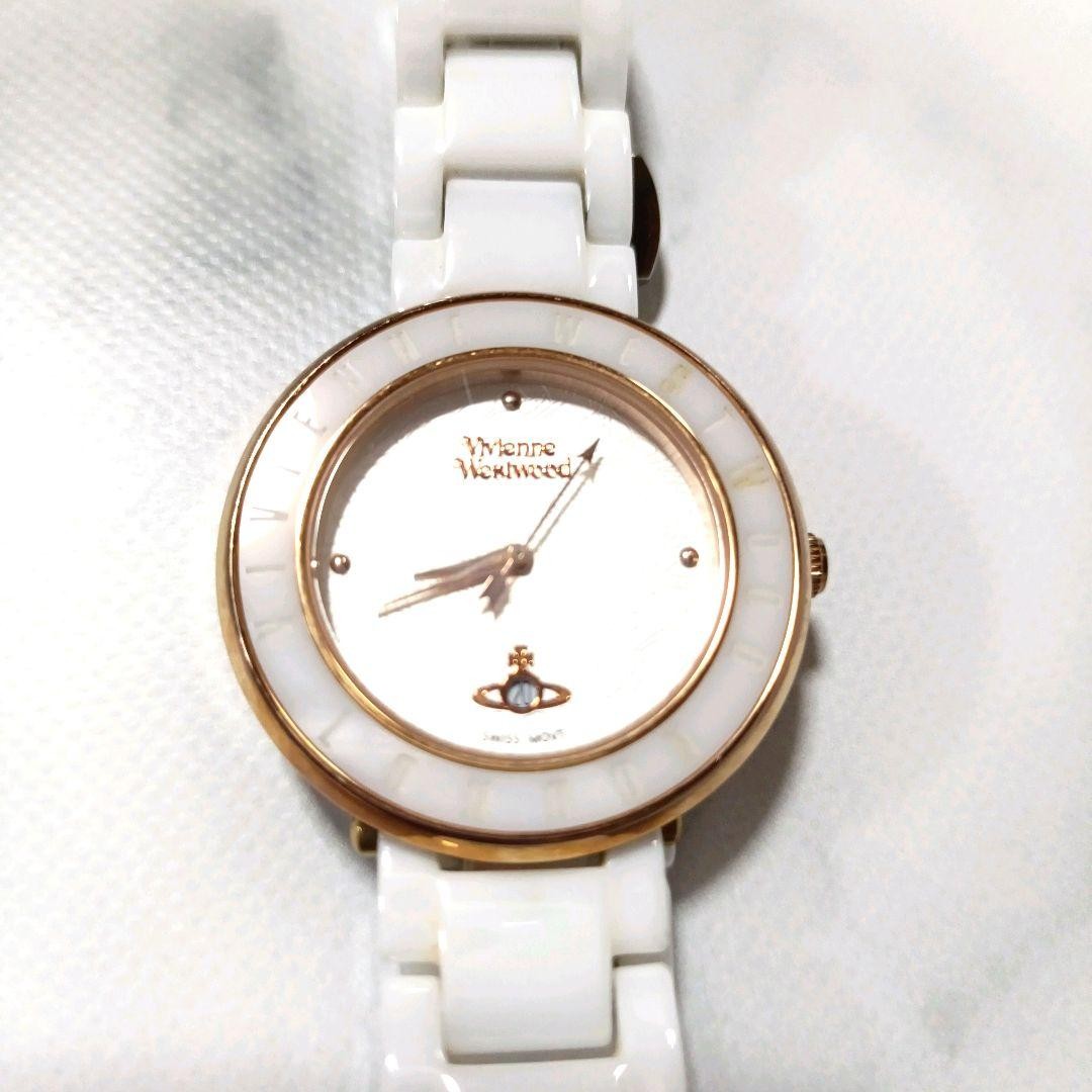 New battery Vivienne Westwood watch Ceramic Date Orb QZ