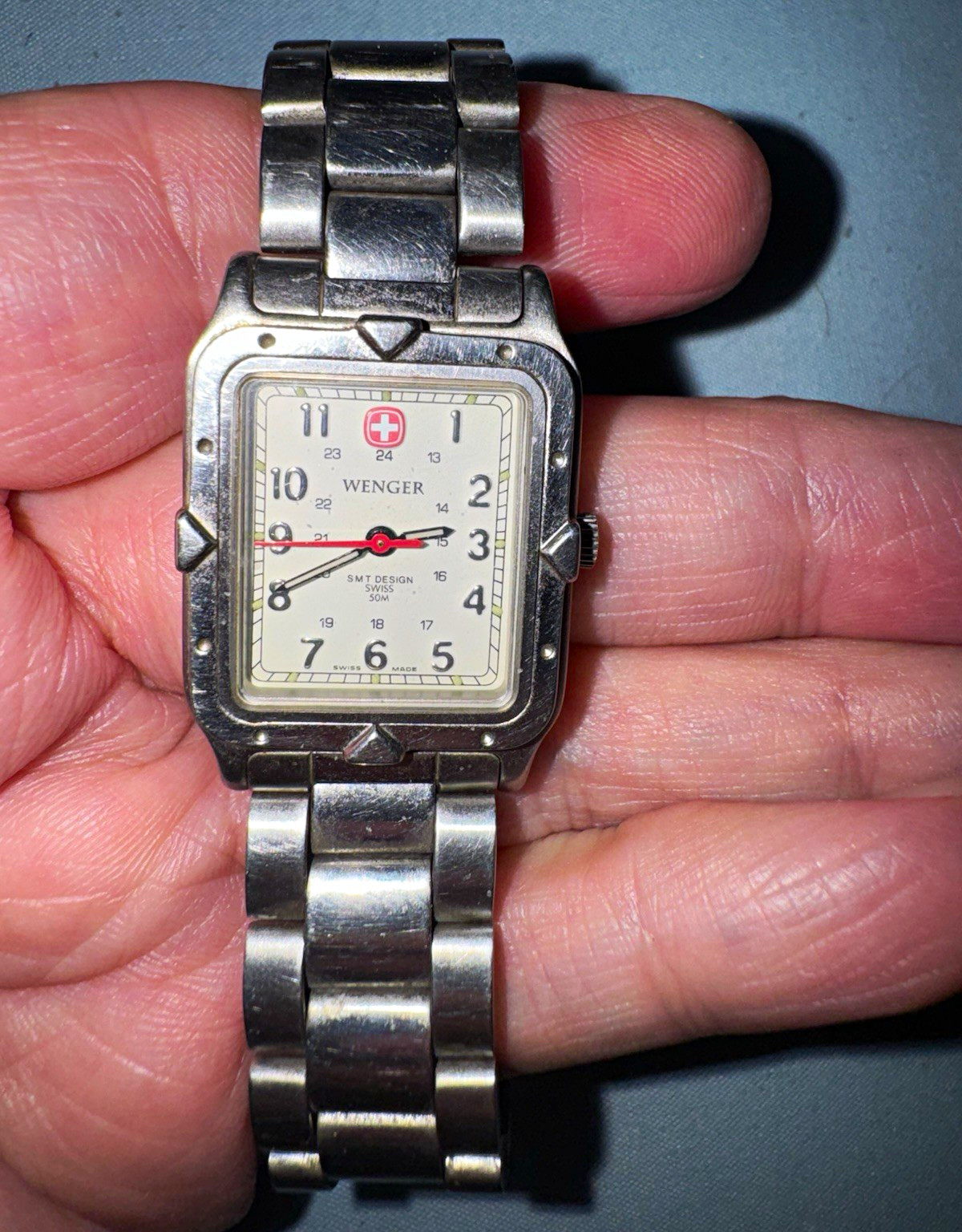 «Vintage Wenger SMT Design Tank Watch 092.0879, RUNNING!