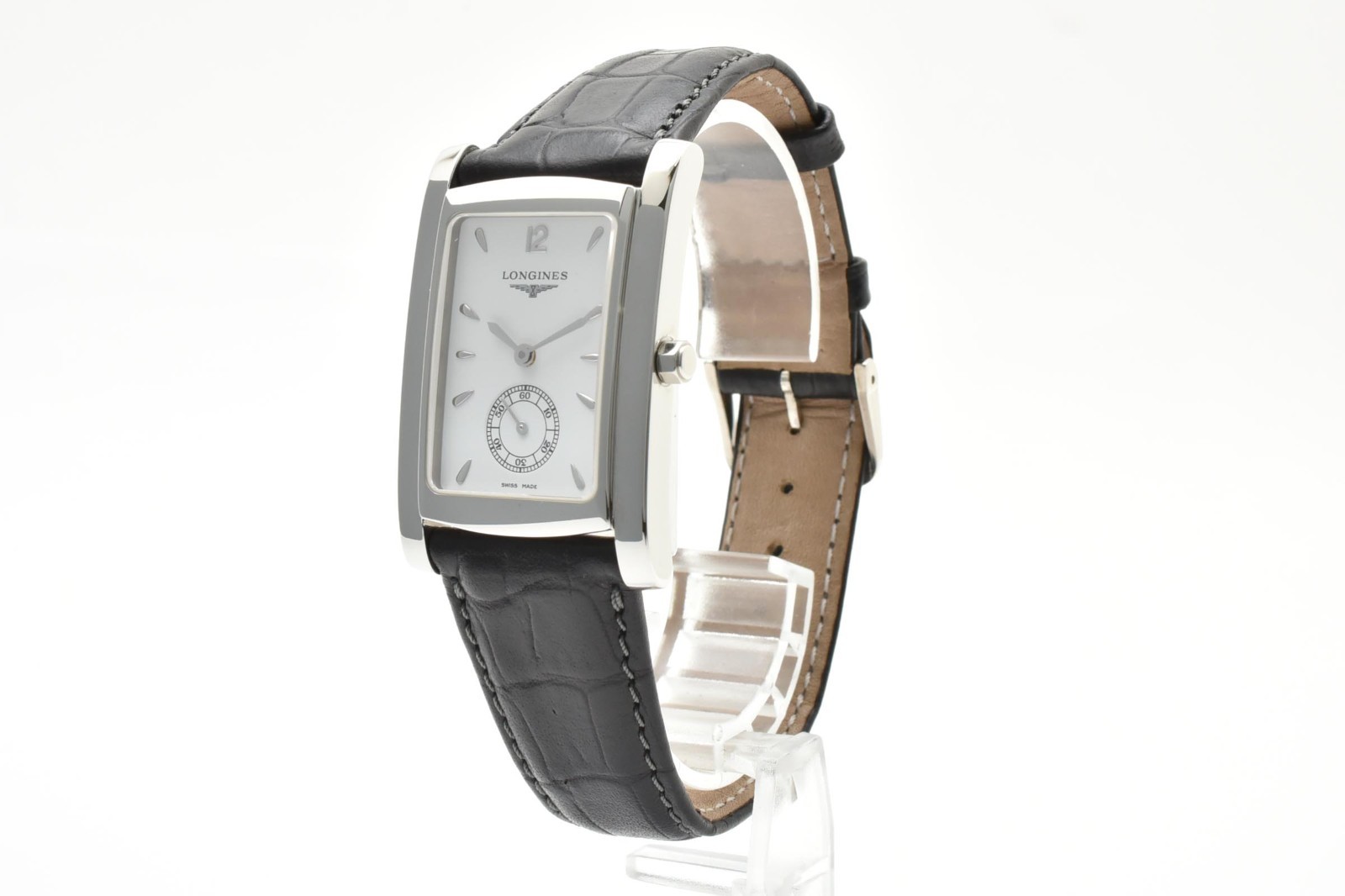 Vintage [TOP MINT w/Box] Longines Dolce Vita L5.655.4 White Silver Black JAPAN