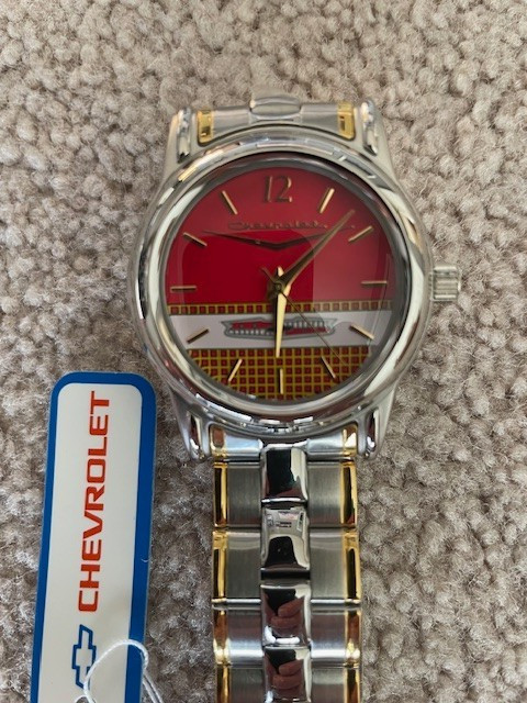 Vintage 57 Chevrolet Belair Watch TMGM TX0298 203 New Battery – Never Used