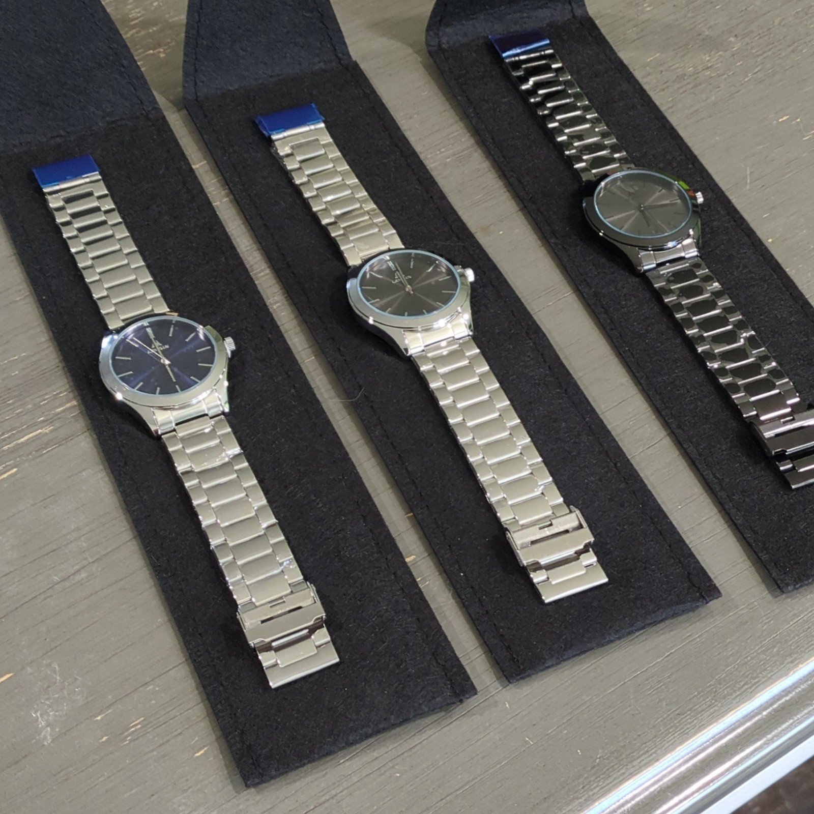 LOT of Men’s Metal Band watches classic look great styles ADJUSTABLE