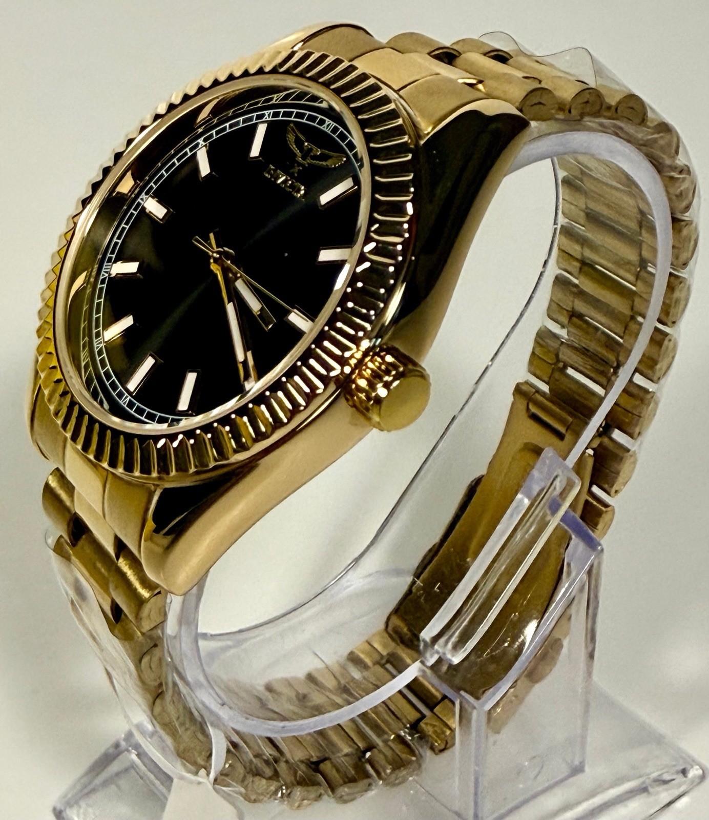 69006 Invicta Specialty I Black Dial Yellow Gold Tone 40mm Stainless Mens Watch