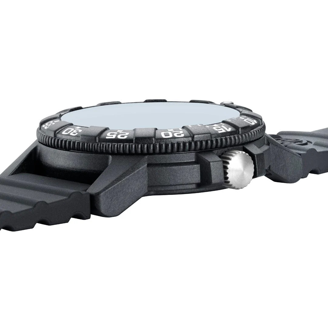 Luminox Men’s 44mm Leatherback Sea Turtle Orange Black Dial Watch XS.0329.1