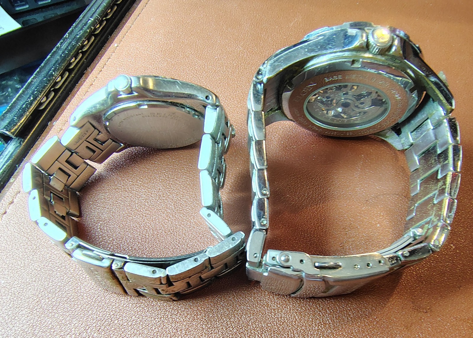 Mens Watches Elgin Skeleton , Seiko Kinetic