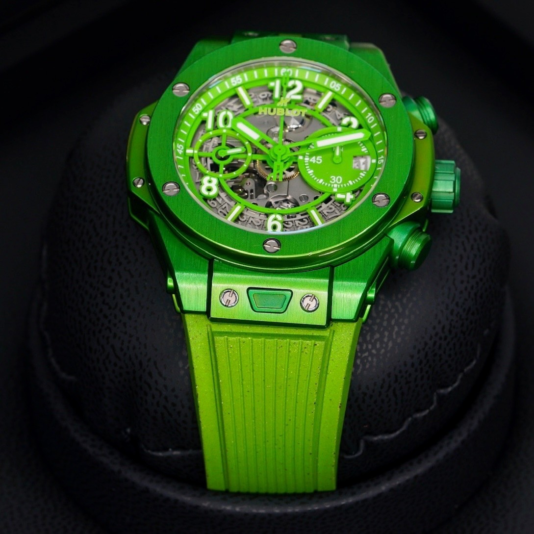Hublot Big Bang Unico NESPRESSO ORIGIN Skeleton Green Dial 441.UG.5220.RX.NES23