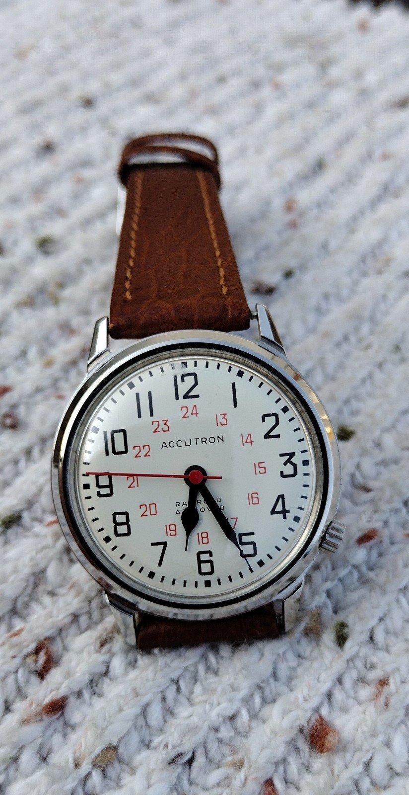 Bulova ACCUTRON 218 34mm SPACEVIEW M6 1966 Serviced No Date Railroad Approved!?