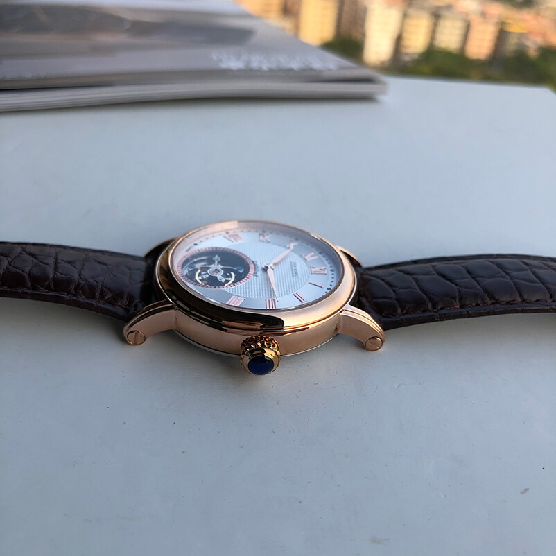 Sugess Seakors Genuine Tourbillon Seagull ST8000 Mechanical Mens Watch SE8000GW