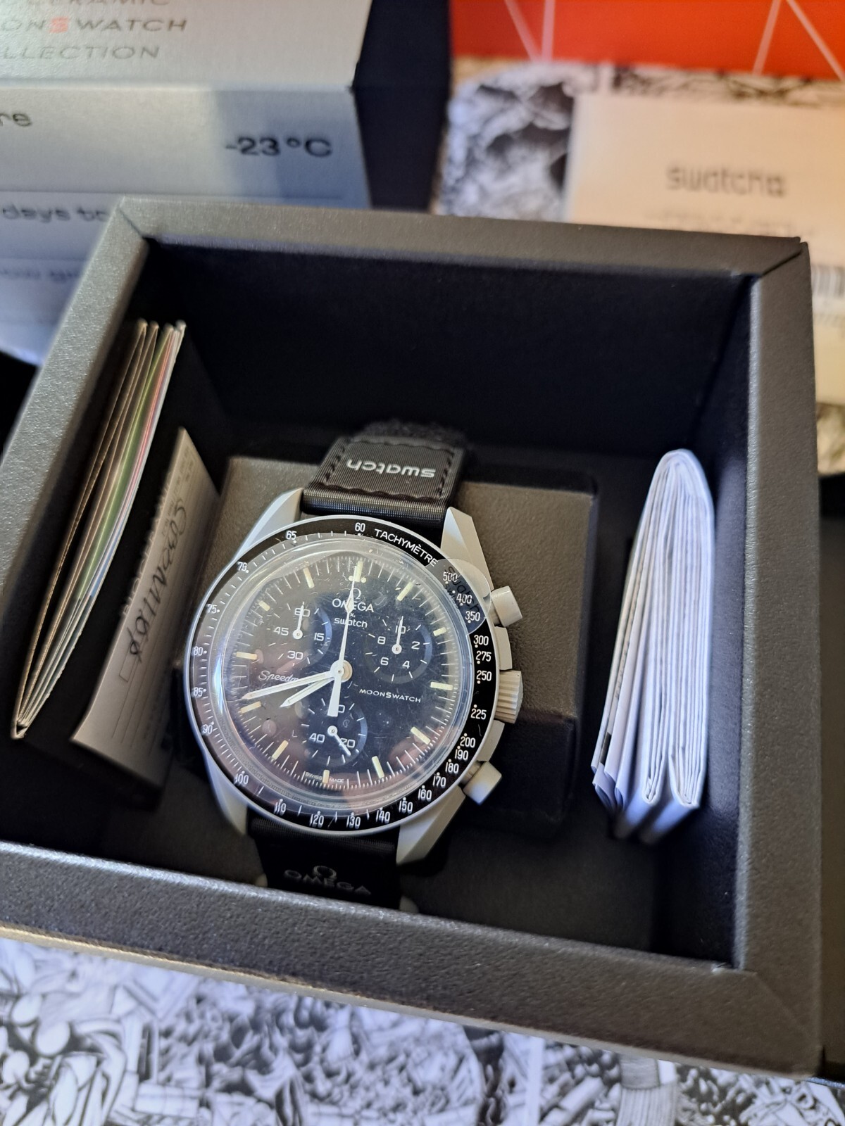 🔥OMEGA x SWATCH BIOCERAMIC MOONSWATCH MISSION TO THE MOON NEW W/TAGS RECEIPT🔥