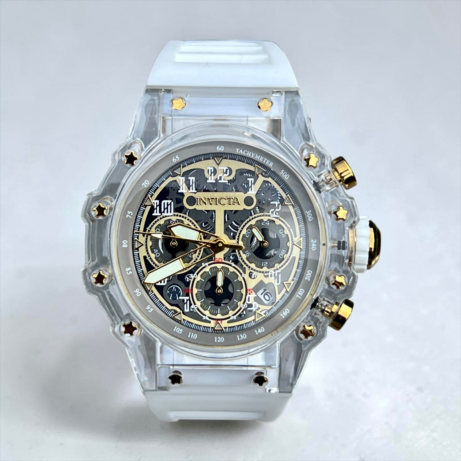 Invicta Racing Vaulthan 69689 Men’s 44mm White Copper Dial Quartz Watch New