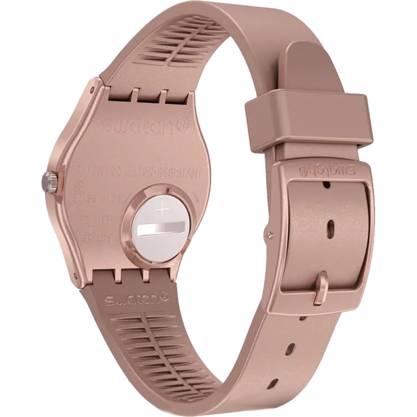 Swatch Women’s Watch Core Refresh Pinkbaya Quartz Pink Dial Silicone Strap GP403