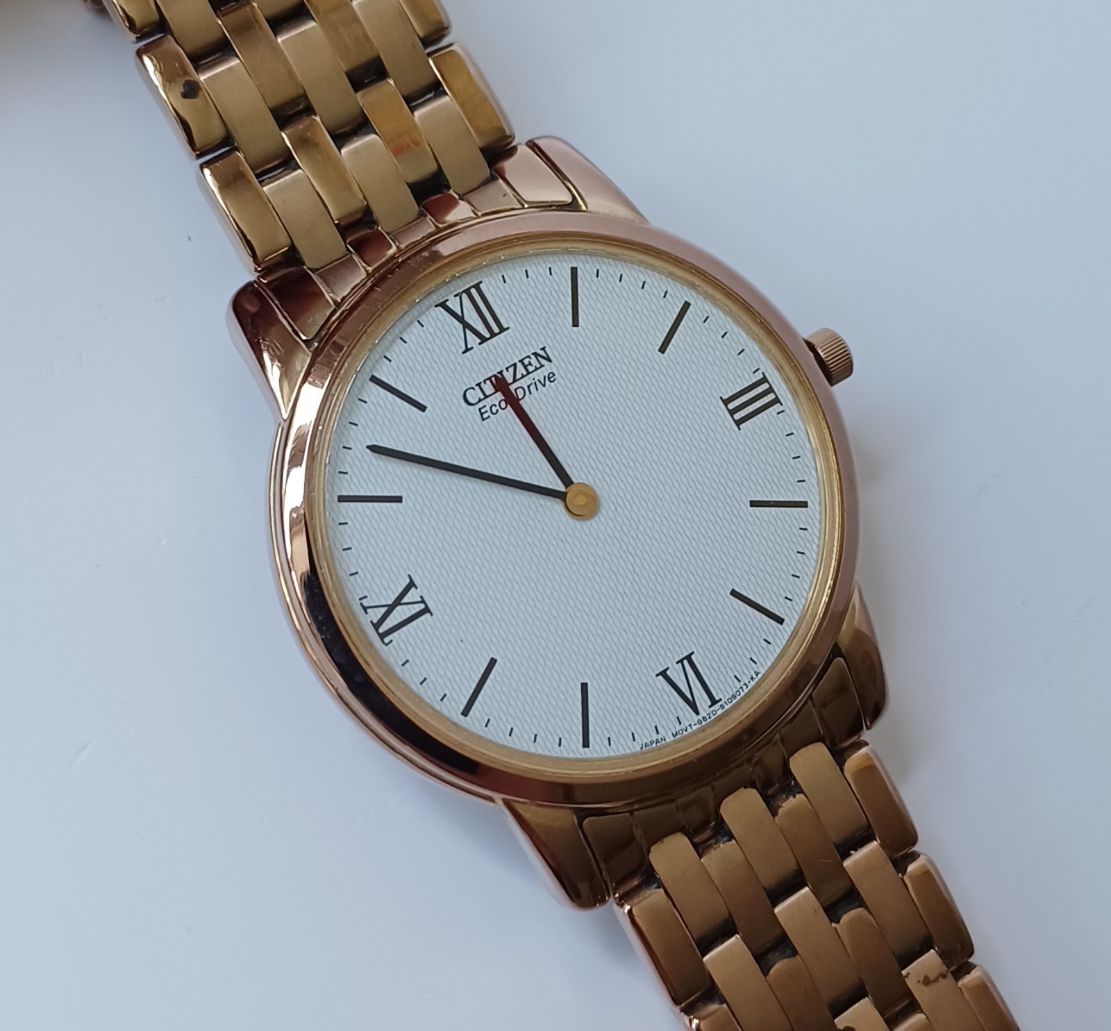 CITIZEN Eco-Drive Stiletto Rose Gold Plated Bracelet Watch AR1123-51A, 36 mm