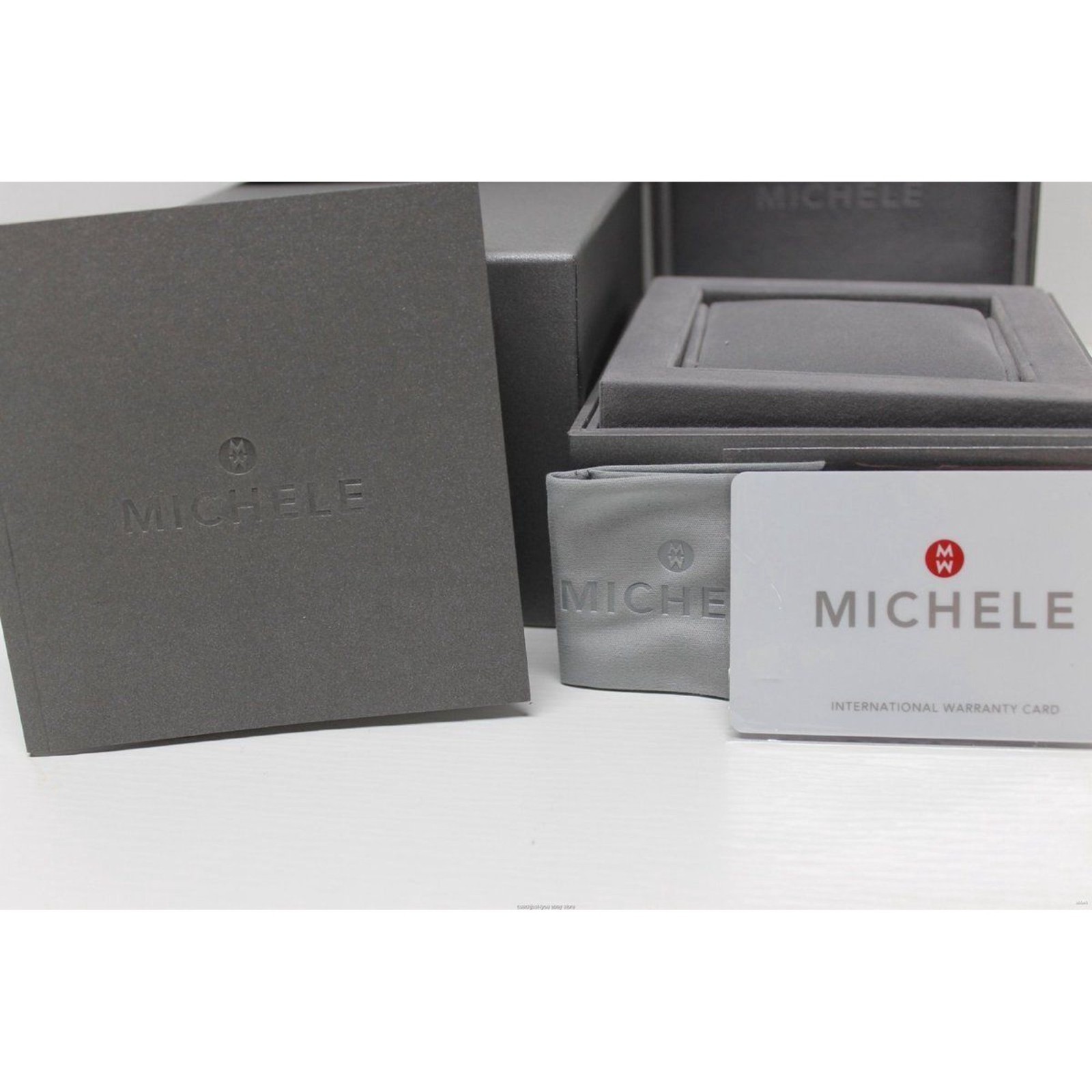 NEW Michele Serein Petite 28mm Diamond Watch Swiss Quartz MW21E01A1025 $1715.0