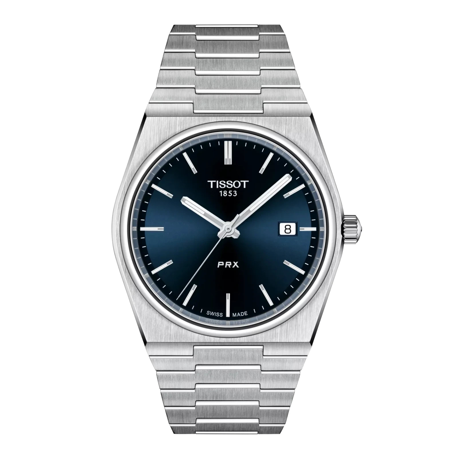 New Tissot T-Classic PRX 40mm Quartz Blue Dial Watch T1374101104100 A.D.